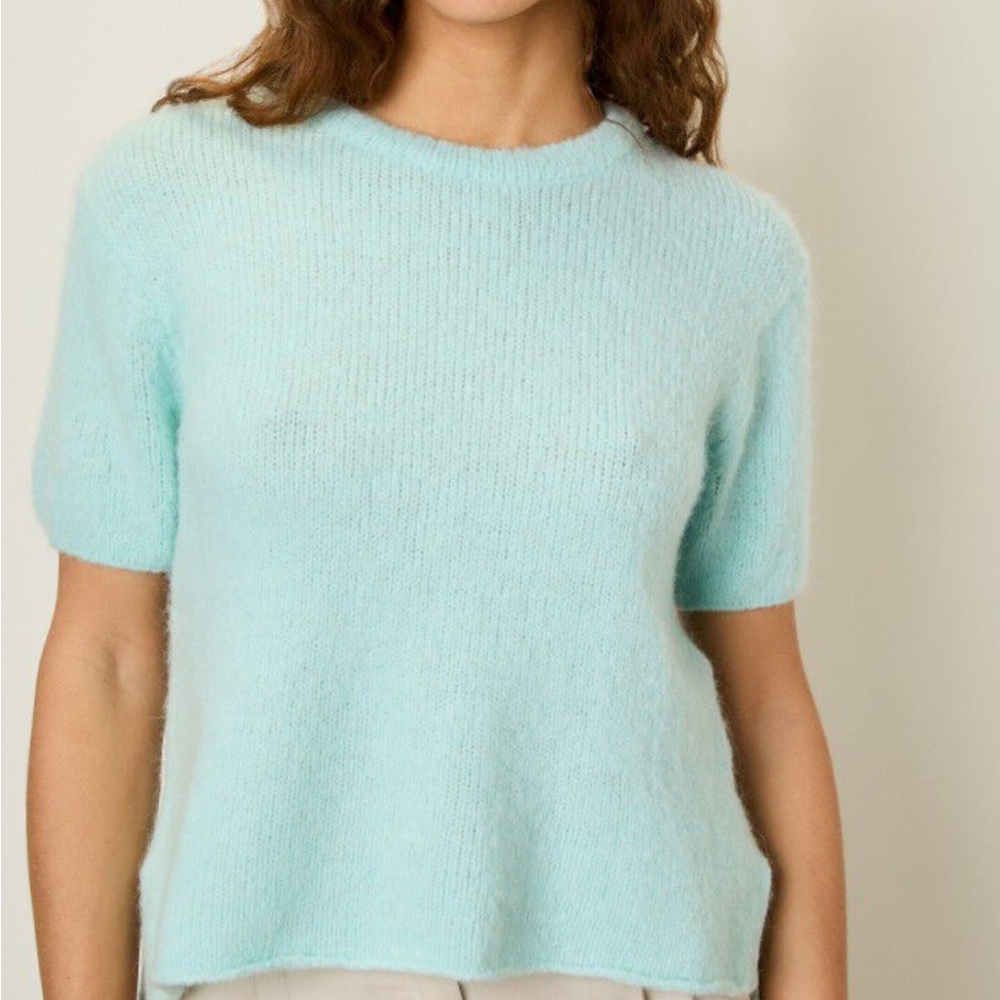 American Vintage Sky Blue Crew Neck Sweater